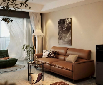 Modern A Living Room-ID:498370893