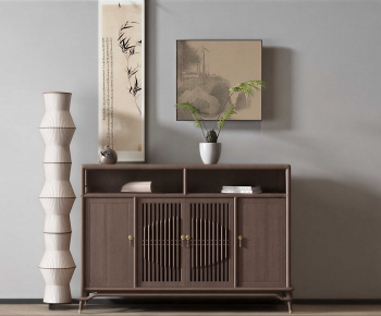 New Chinese Style Side Cabinet-ID:532440904
