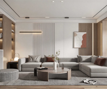 Modern A Living Room-ID:781555896