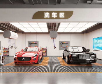 Industrial Style Automobile Repair Shop-ID:606837034