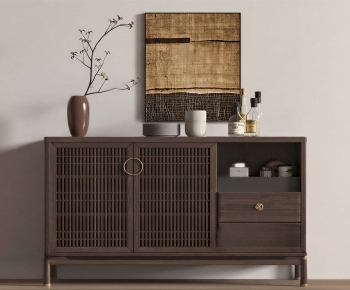 New Chinese Style Side Cabinet-ID:394988062