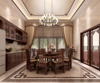 New Chinese Style Dining Room-ID:510170576