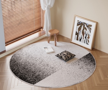 Modern Circular Carpet-ID:727572923
