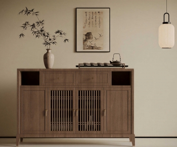 New Chinese Style Side Cabinet-ID:407901055