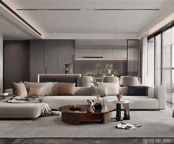 Modern A Living Room-ID:972511051