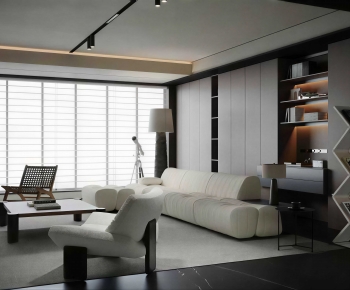 Modern A Living Room-ID:445097929