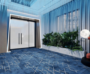 Modern Office Reception Desk-ID:970989946