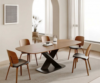 Modern Dining Table And Chairs-ID:875483044