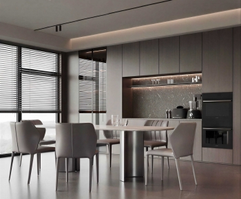 Modern Dining Room-ID:987214091