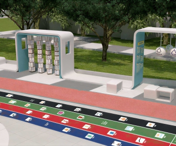 Modern Building Component-ID:301429995