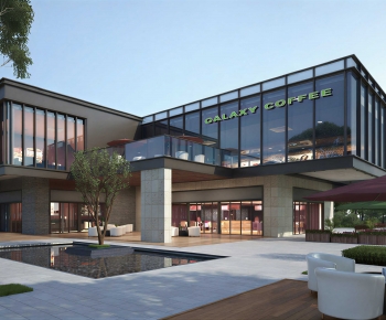 Modern Appearance Of Commercial Building-ID:268927108
