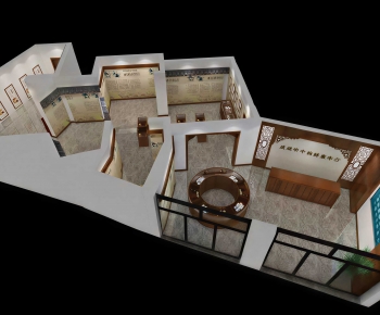 New Chinese Style Exhibition Hall-ID:920588028