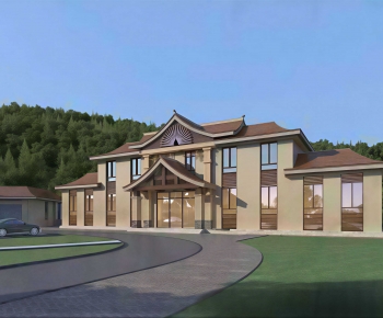 Modern Appearance Of Commercial Building-ID:760835897