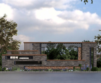 New Chinese Style Landscape Wall-ID:716299069