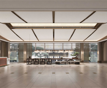 New Chinese Style Real Estate Sales Office-ID:906303883