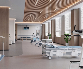 Modern Hospital Hall-ID:750745061