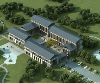 Chinese Style Architectural Bird's-eye View Planning-ID:965743069