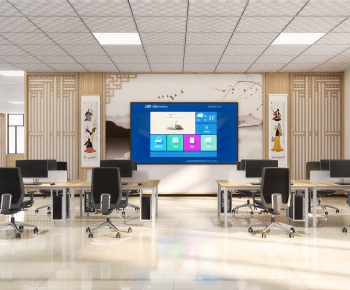 New Chinese Style School Classrooms-ID:675224071