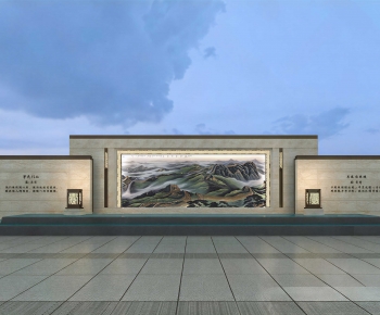 Chinese Style Landscape Wall-ID:692121988