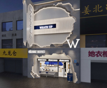 Modern Facade Element-ID:878385071