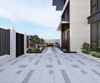 Modern Courtyard/landscape-ID:976428996