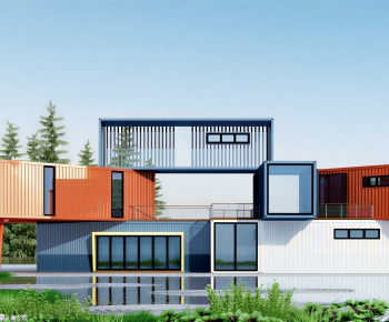 Modern Appearance Of Commercial Building-ID:750237942