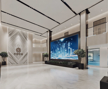 Modern Office Reception Desk-ID:381169081