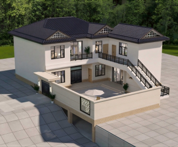 New Chinese Style Detached Villa-ID:840960988