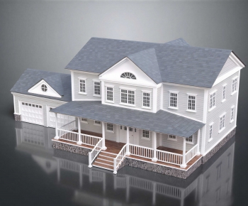 Simple European Style Detached Villa-ID:679563058