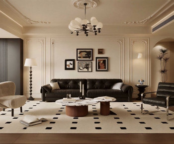 French Style A Living Room-ID:869708062