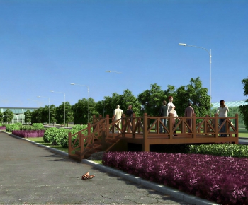 Modern Park Landscape-ID:370898964