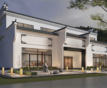 New Chinese Style Appearance Of Commercial Building-ID:539535055