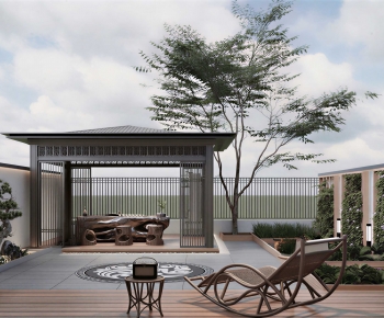 New Chinese Style Courtyard/landscape-ID:236082087