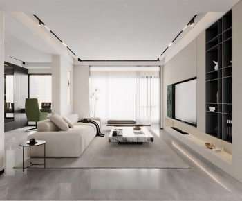Modern A Living Room-ID:694114921
