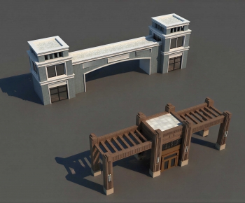 Modern Facade Element-ID:885761987