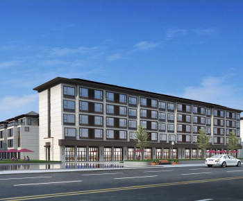 Modern Appearance Of Commercial Building-ID:418900012