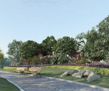 Modern Park Landscape-ID:756513129