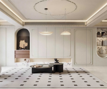 French Style A Living Room-ID:734596975