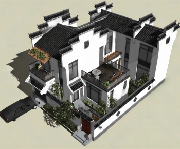 Chinese Style Residential Building-ID:935746914