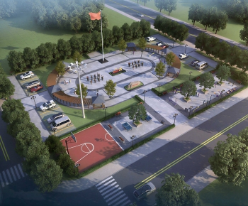 Modern Architectural Bird's-eye View Planning-ID:107575899