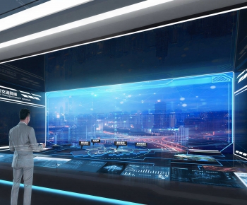 Modern Exhibition Hall-ID:624486927