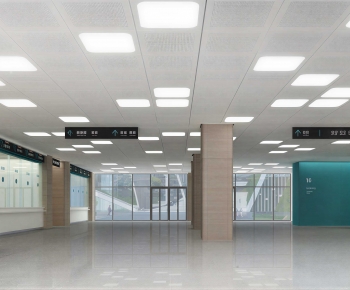Modern Hospital Hall-ID:957753902