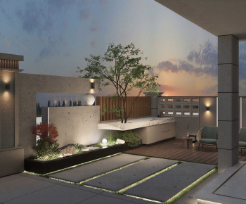 Modern Courtyard/landscape-ID:620086918