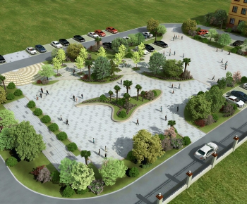 Modern Architectural Bird's-eye View Planning-ID:684186947