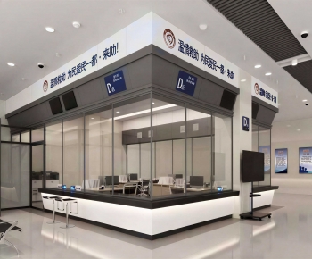 Modern Office Reception Desk-ID:763540037