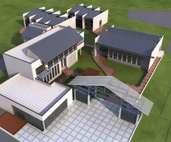 Chinese Style Architectural Bird's-eye View Planning-ID:655029068