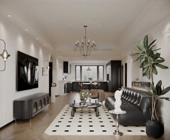 Modern A Living Room-ID:633750923