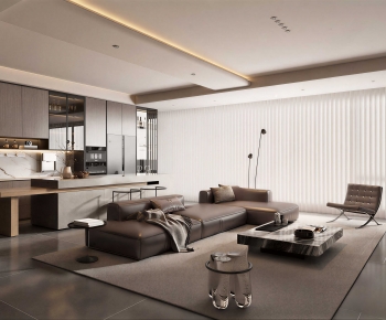 Modern A Living Room-ID:892365934