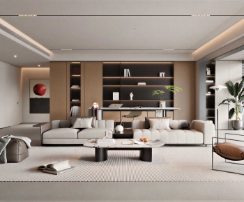 Modern A Living Room-ID:620964052