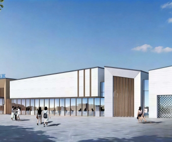 Modern Appearance Of Commercial Building-ID:438545946